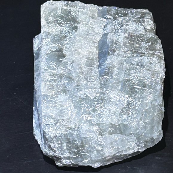 Natural Raw Crystal Stone Black and Blue Aquamarine From Brazil 575g Big Chunk - Picture 5 of 9